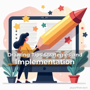 Artistic representation for Drawing Tips Strategies and Implementation