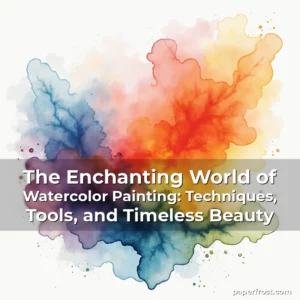 Read more about the article The Enchanting World of Watercolor Painting: Techniques, Tools, and Timeless Beauty